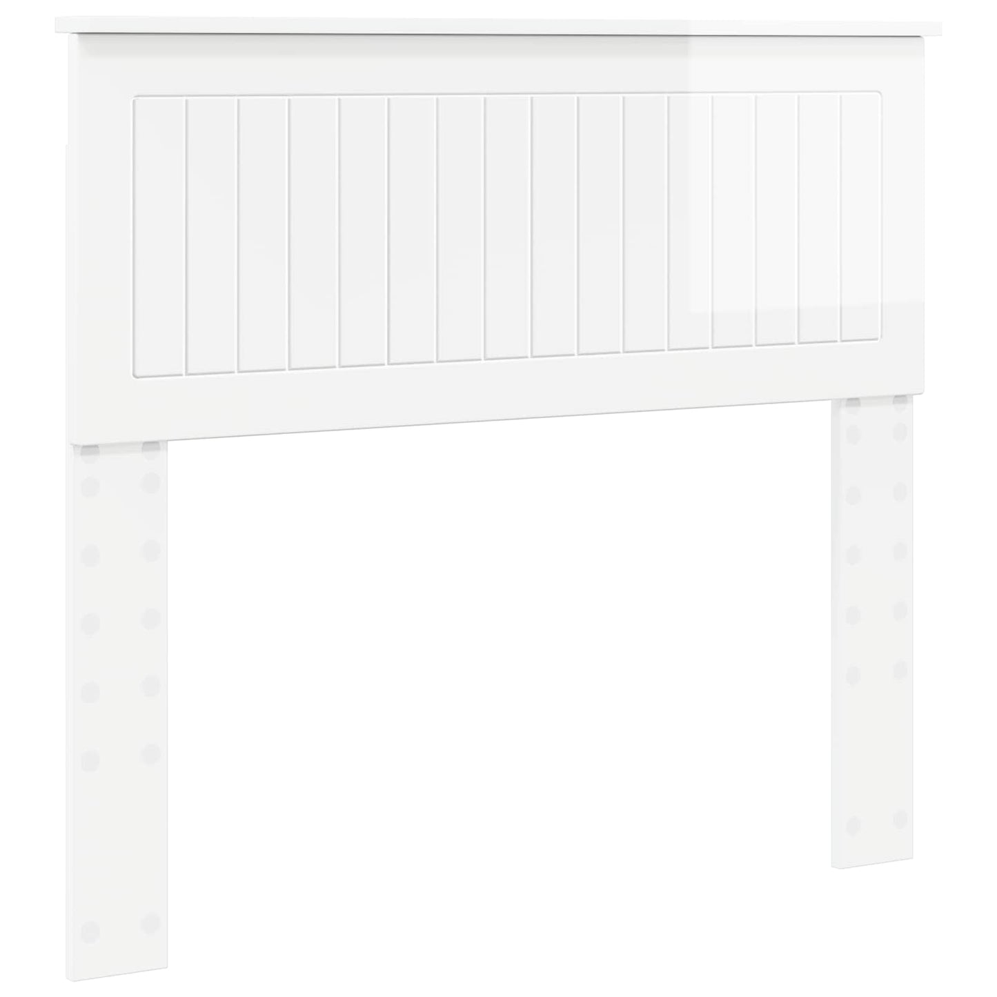 vidaXL Headboard Gloss White Engineered wood