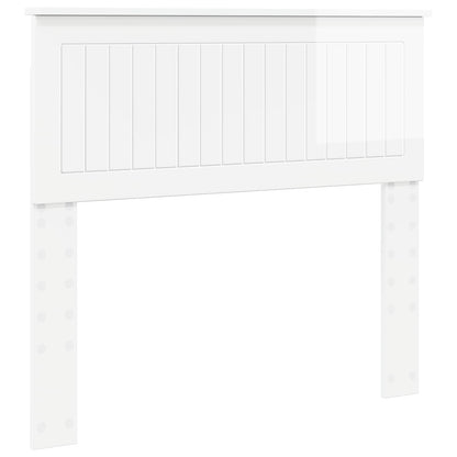 vidaXL Headboard Gloss White Engineered wood