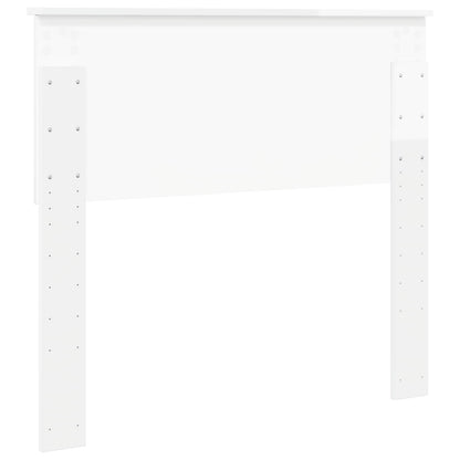 vidaXL Headboard Gloss White Engineered wood