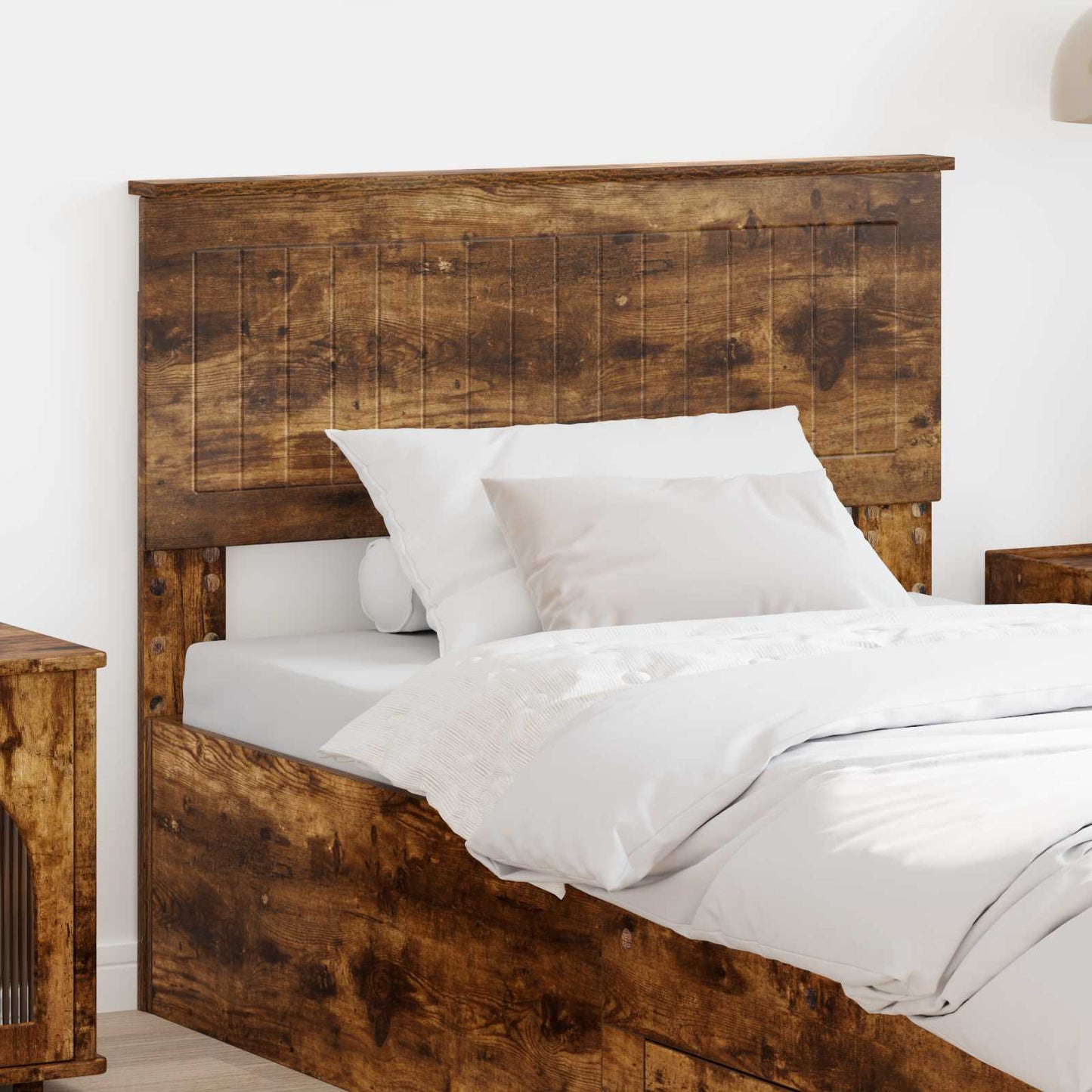 vidaXL Headboard Smoked Oak Engineered wood