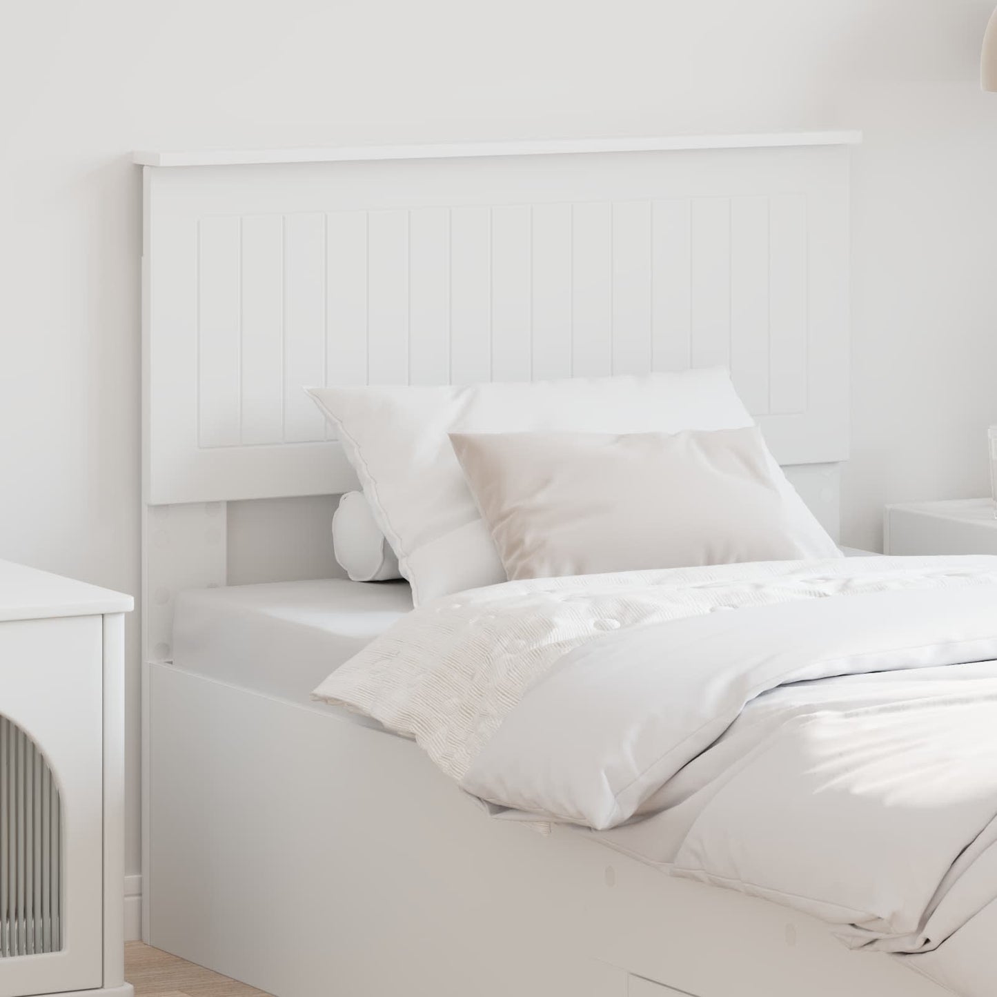 vidaXL Headboard White Engineered wood