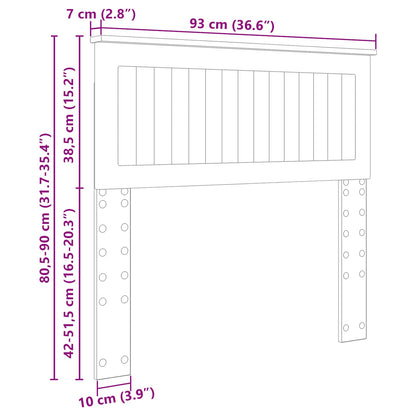 vidaXL Headboard White Engineered wood