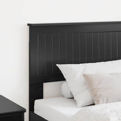 vidaXL Headboard Black Oak Engineered wood