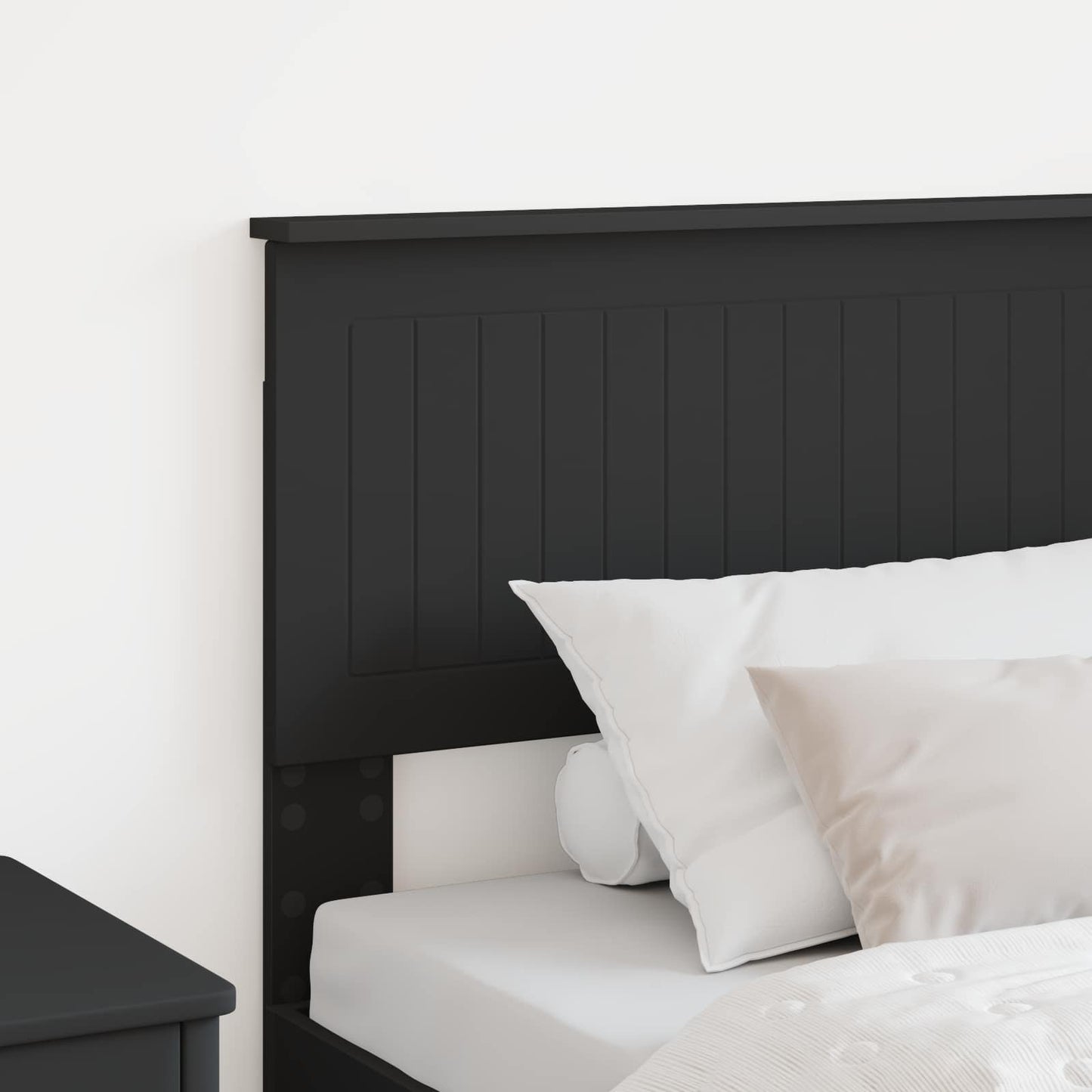 vidaXL Headboard Black Oak Engineered wood