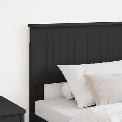 vidaXL Headboard Black Oak Engineered wood