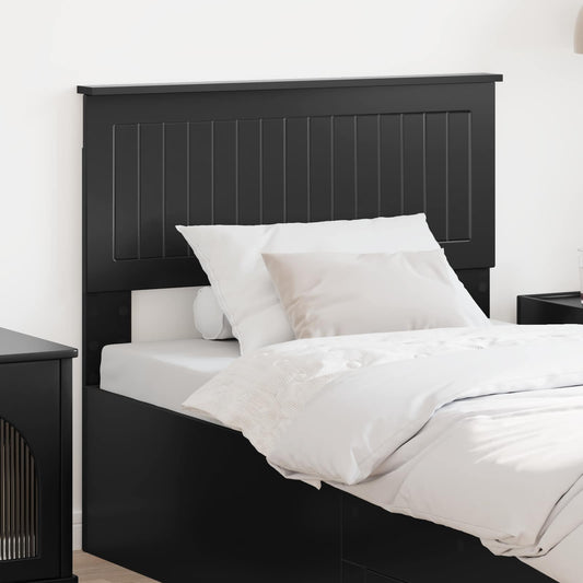vidaXL Headboard Black Oak Engineered wood