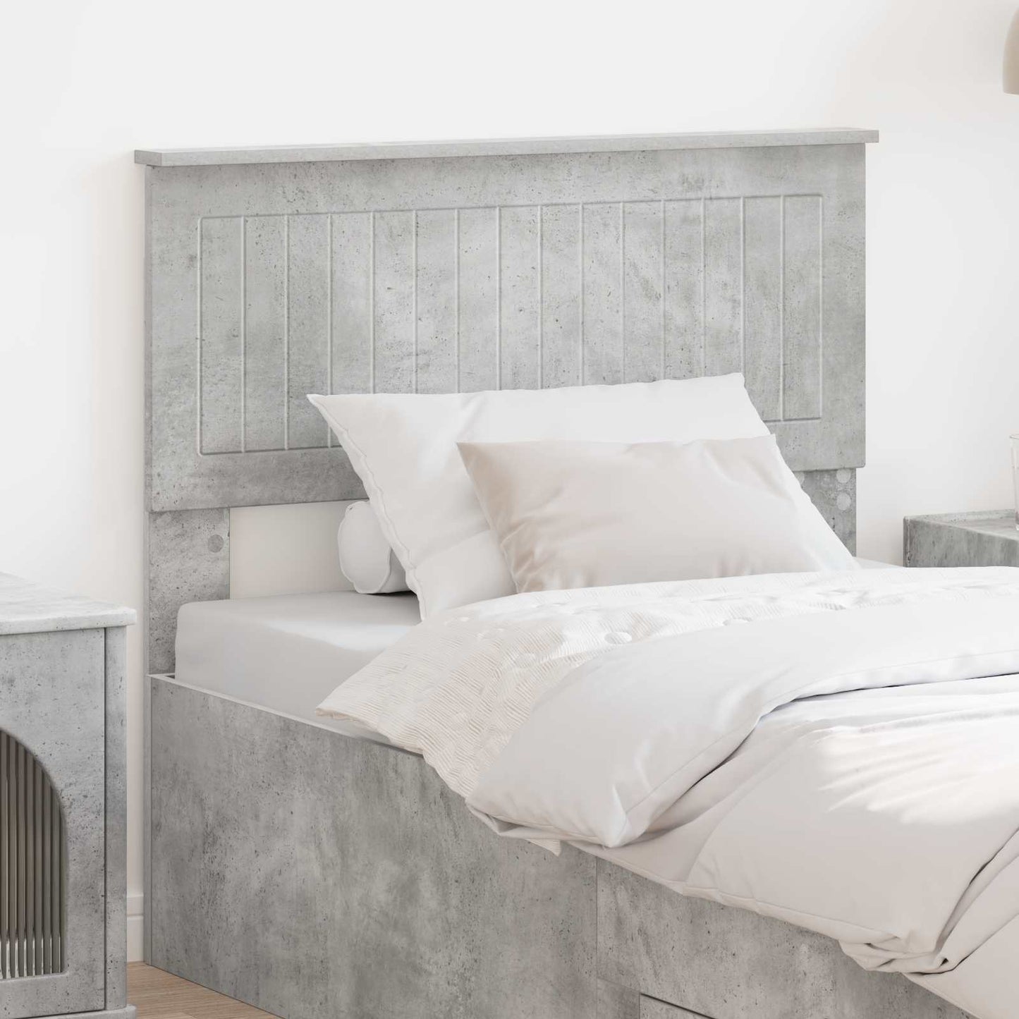 vidaXL Headboard Concrete Grey Engineered wood