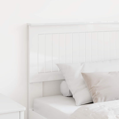vidaXL Headboard Gloss White Engineered wood