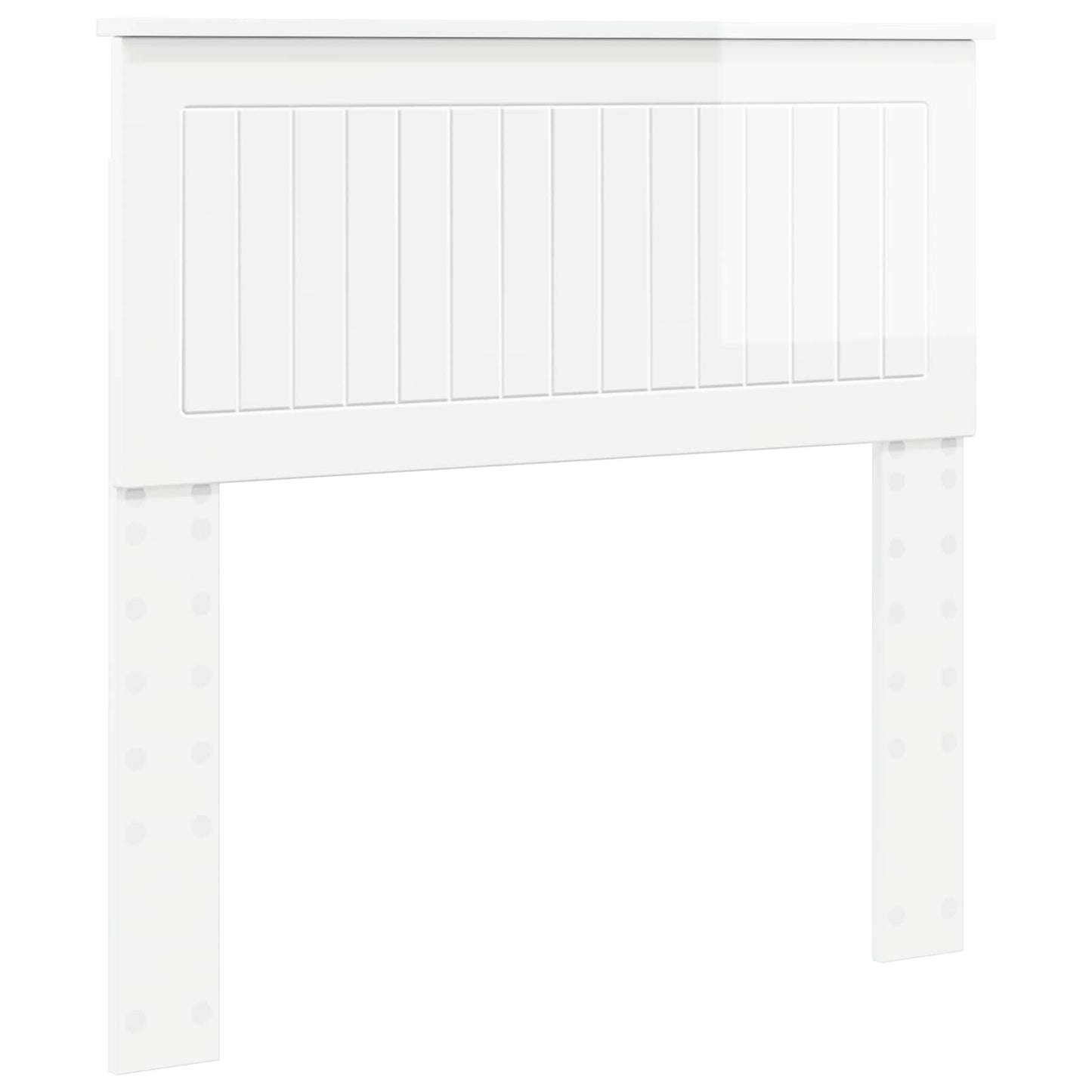 vidaXL Headboard Gloss White Engineered wood