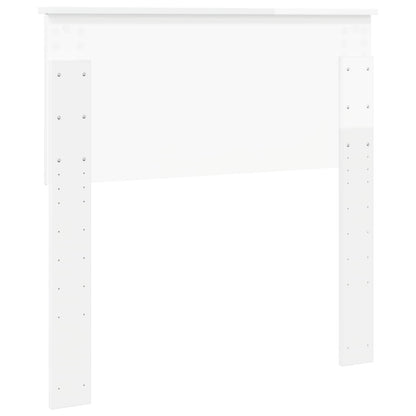 vidaXL Headboard Gloss White Engineered wood