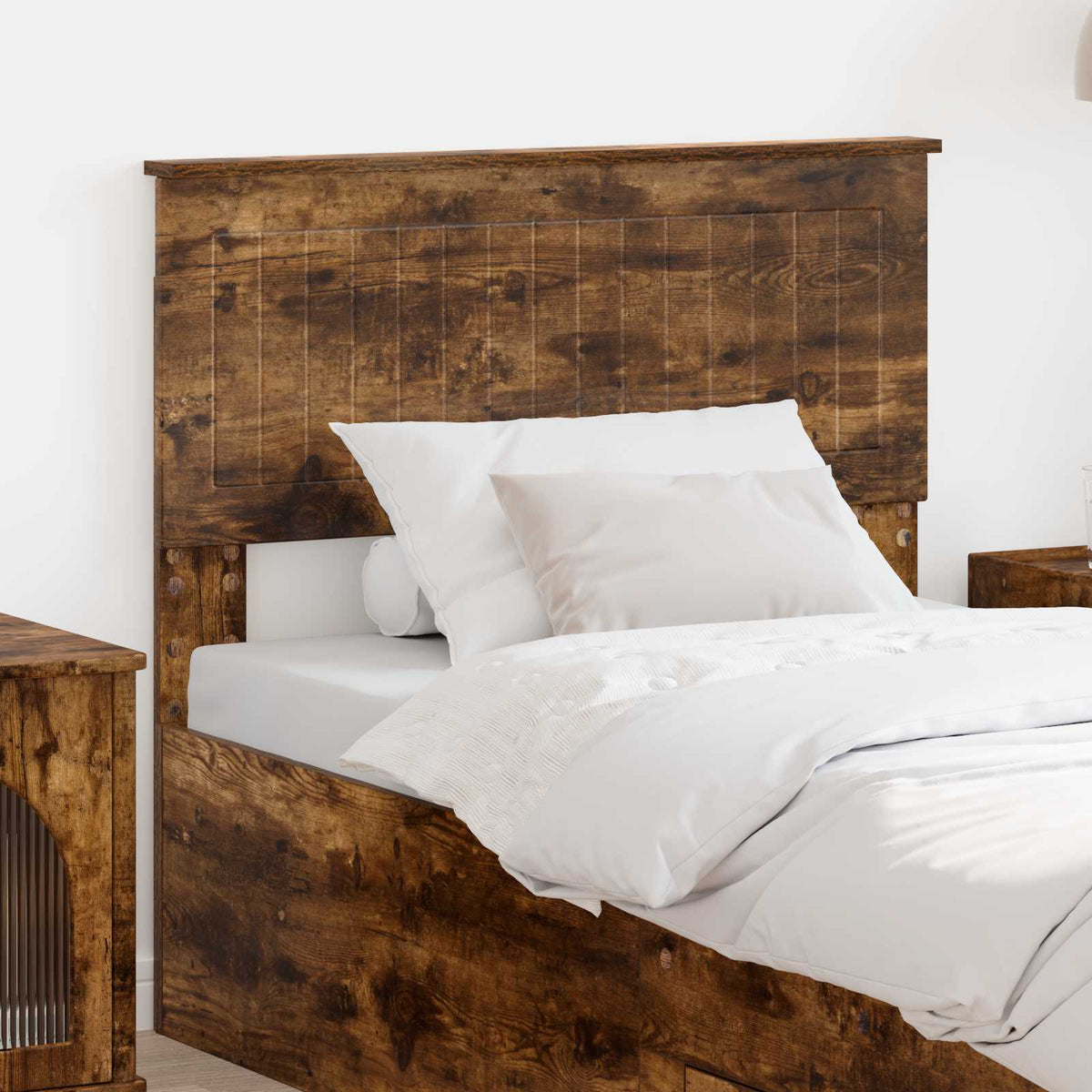 vidaXL Headboard Smoked Oak Engineered wood