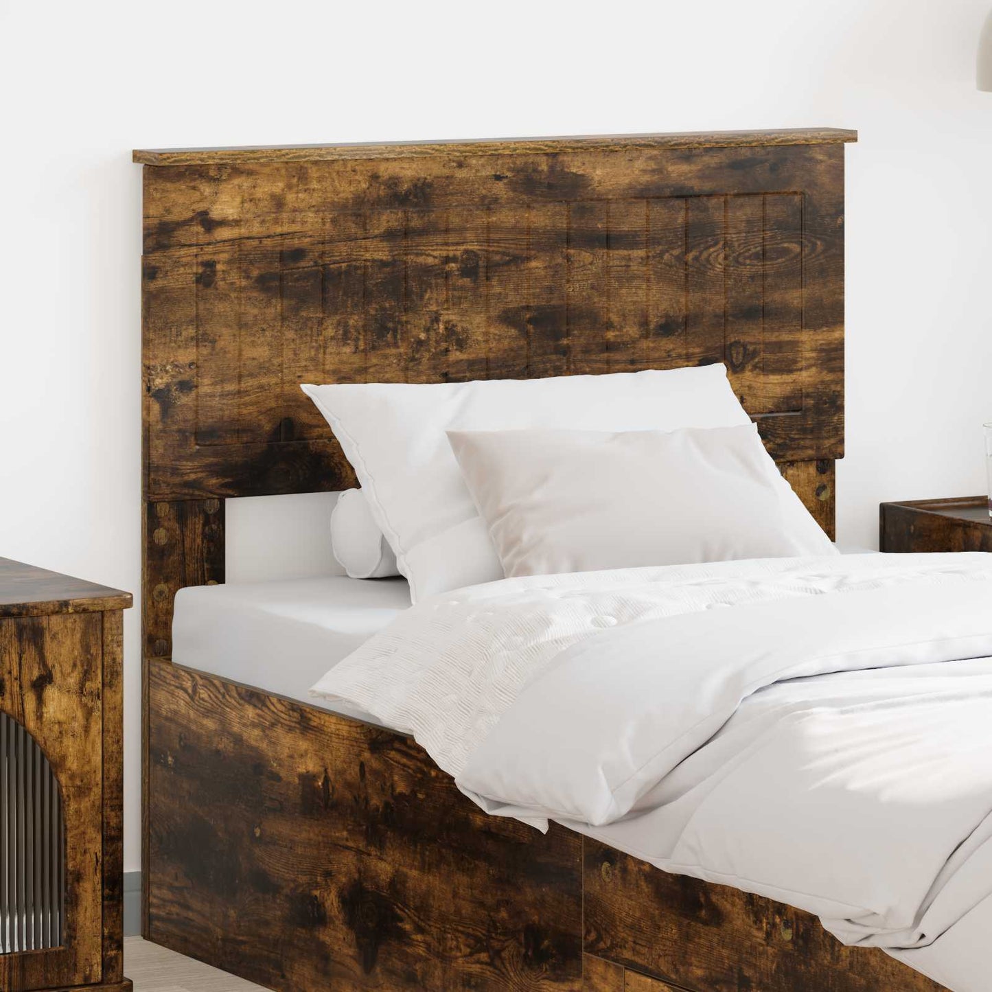 vidaXL Headboard Smoked Oak Engineered wood