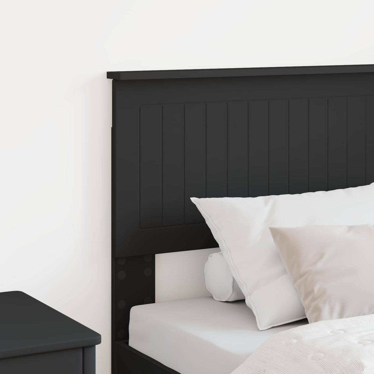 vidaXL Headboard Black Oak Engineered wood