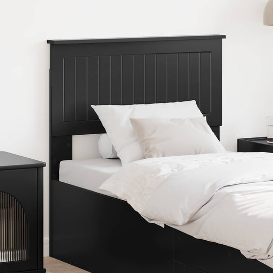 vidaXL Headboard Black Engineered wood
