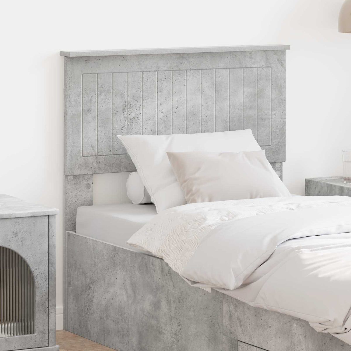 vidaXL Headboard Concrete Grey Engineered wood