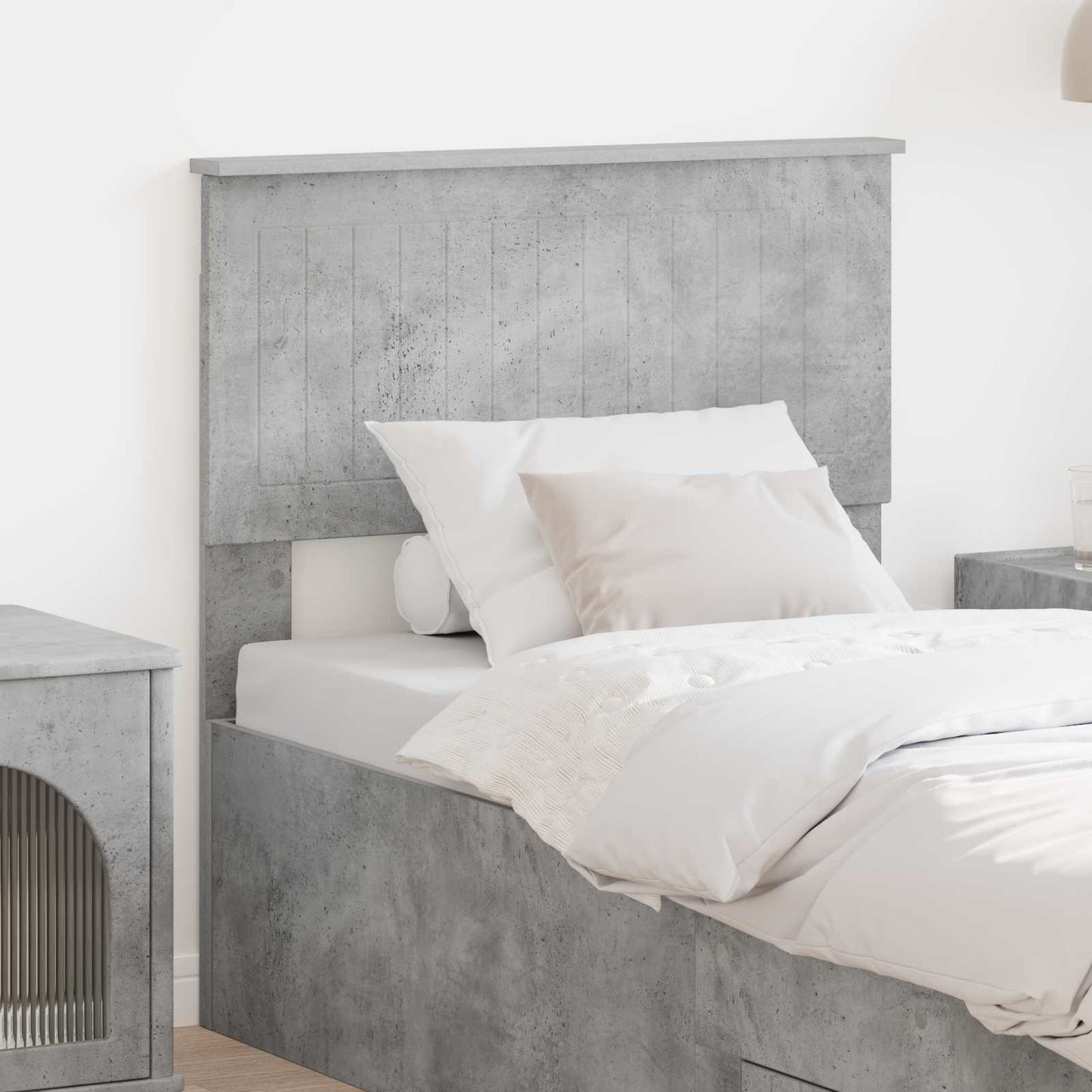 vidaXL Headboard Concrete Grey Engineered wood