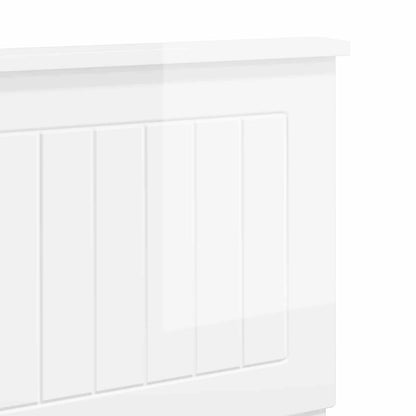 vidaXL Headboard Gloss White Engineered wood