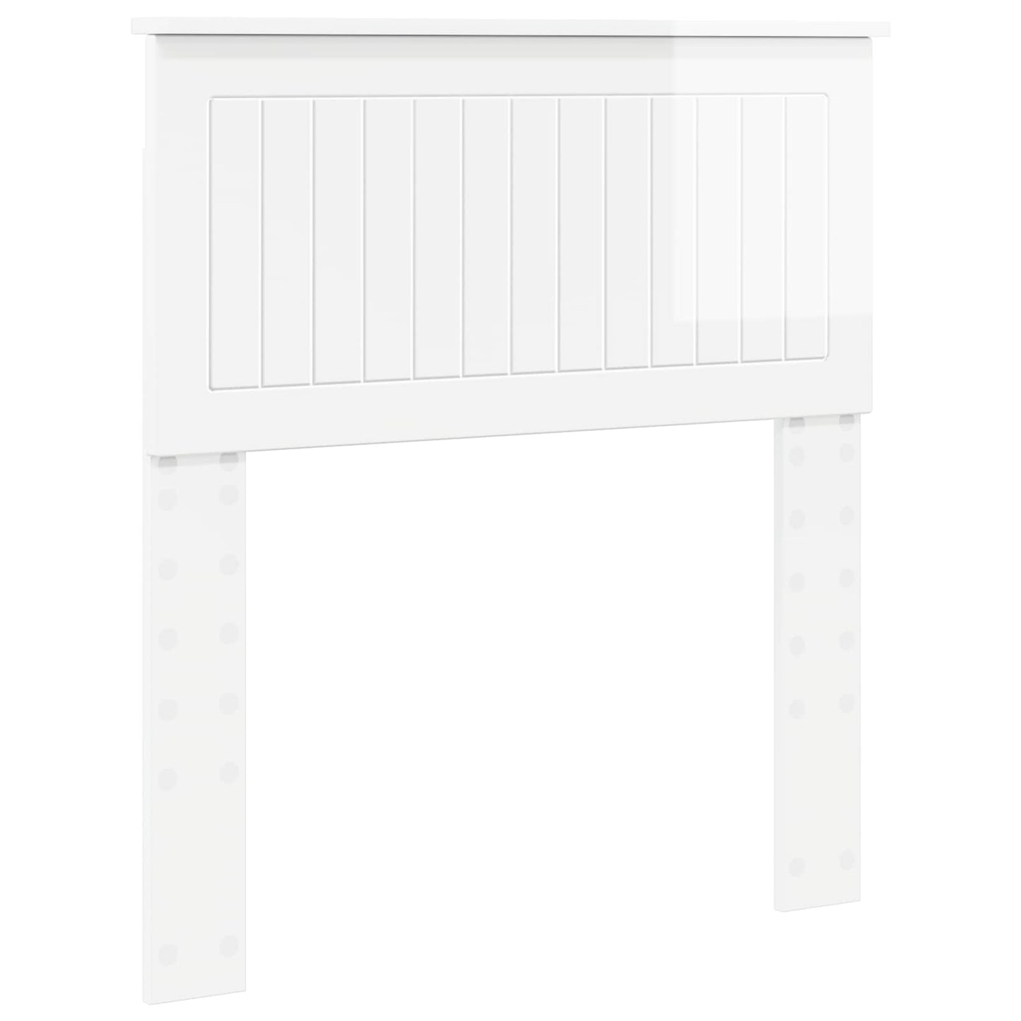 vidaXL Headboard Gloss White Engineered wood