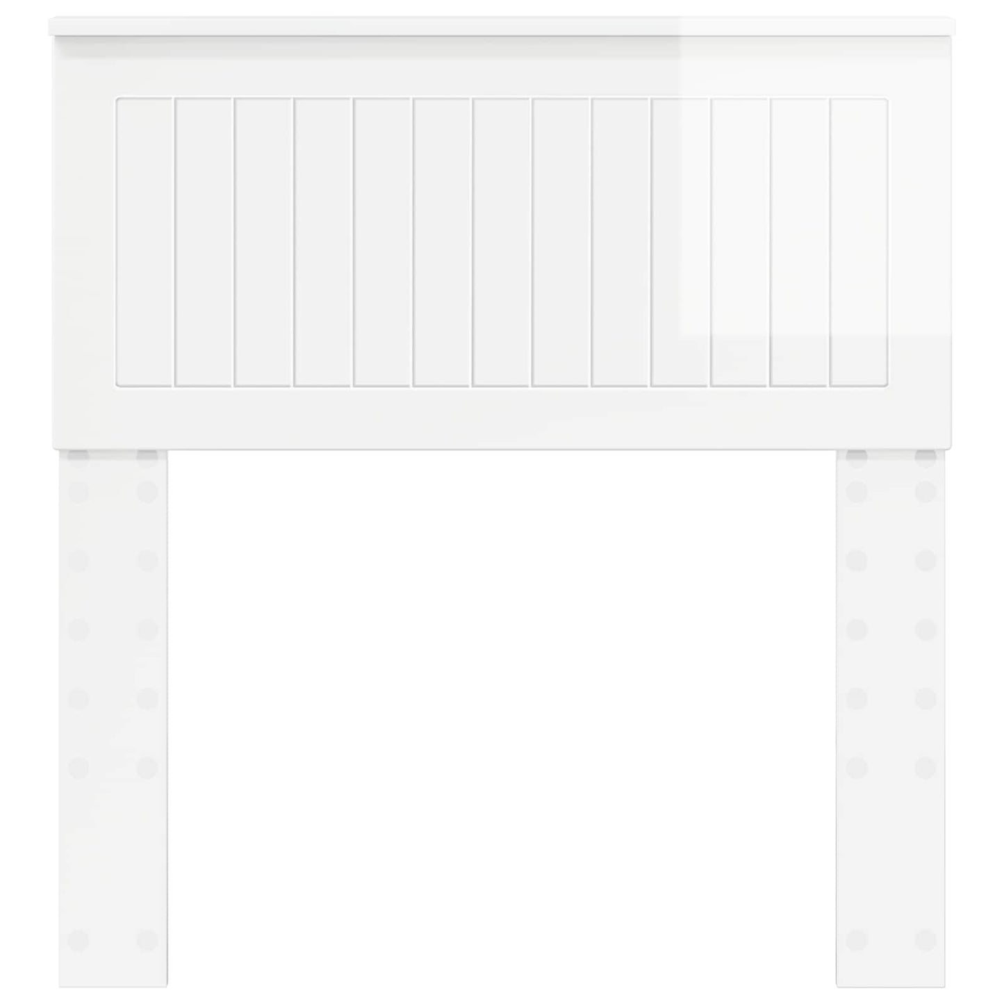 vidaXL Headboard Gloss White Engineered wood