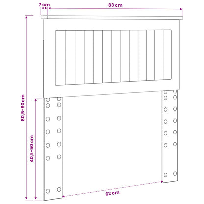 vidaXL Headboard Grey Sonoma Engineered wood