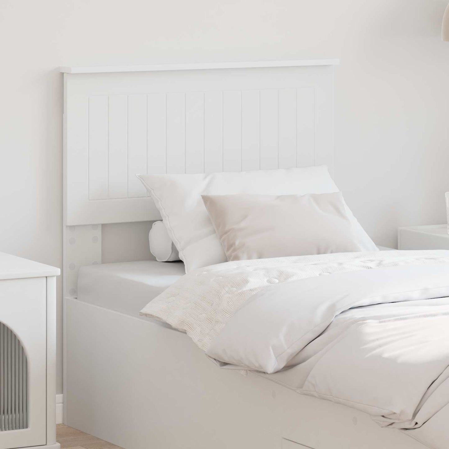 vidaXL Headboard White Engineered wood
