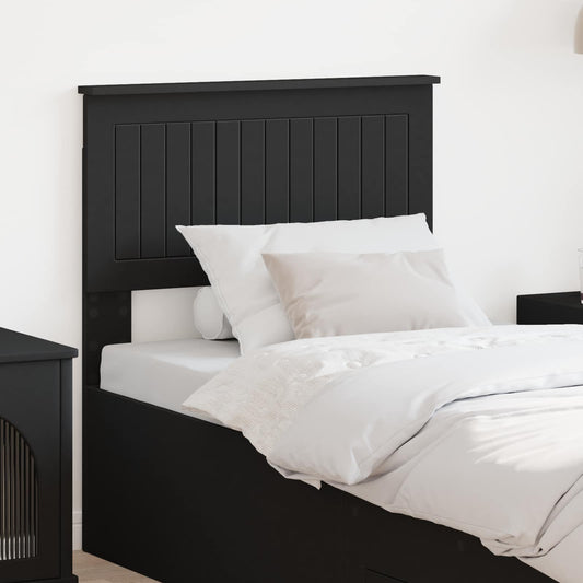vidaXL Headboard Black Engineered wood