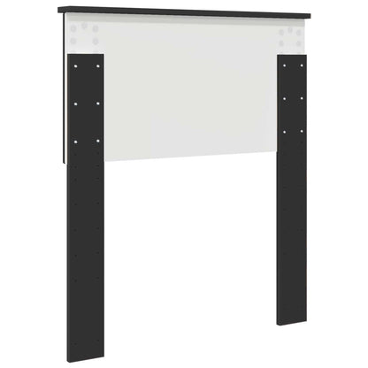 vidaXL Headboard Black Oak Engineered wood