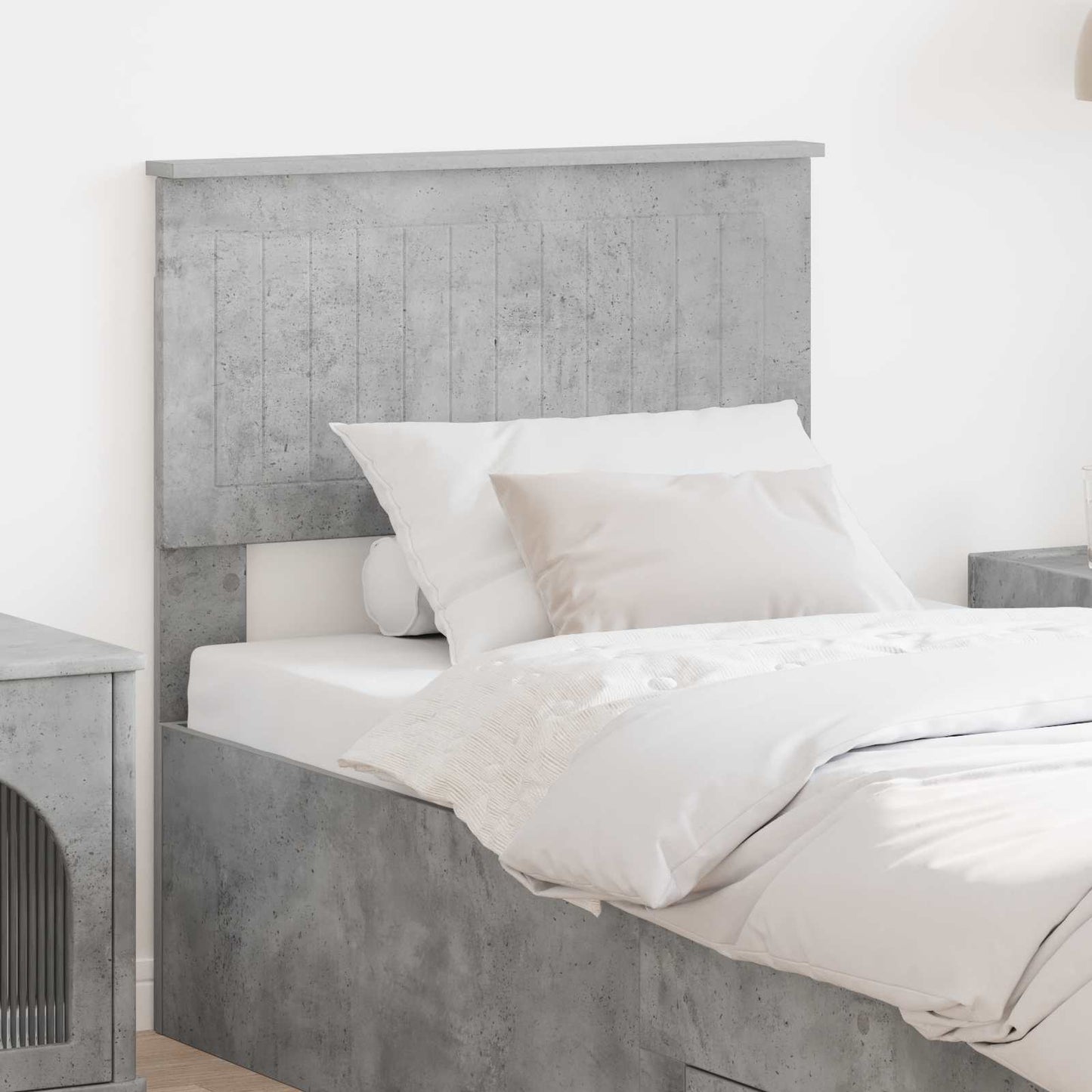 vidaXL Headboard Concrete Grey Engineered wood