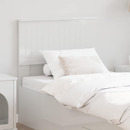 vidaXL Headboard Gloss White Engineered wood