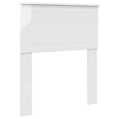 vidaXL Headboard Gloss White Engineered wood