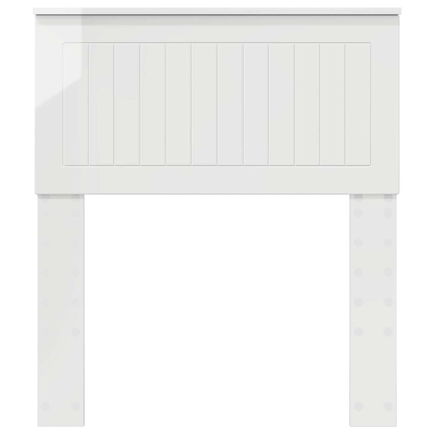 vidaXL Headboard Gloss White Engineered wood