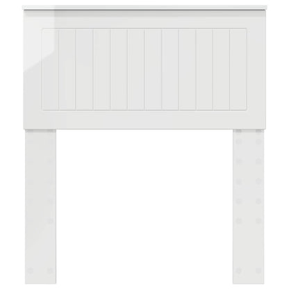 vidaXL Headboard Gloss White Engineered wood