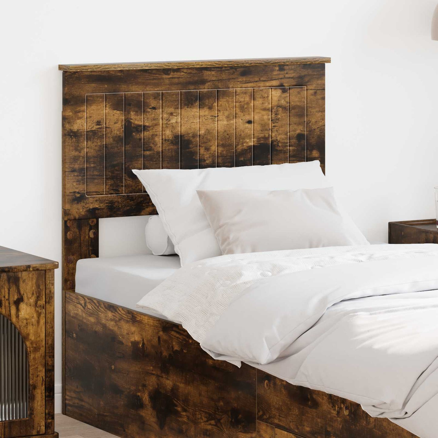 vidaXL Headboard Smoked Oak Engineered wood