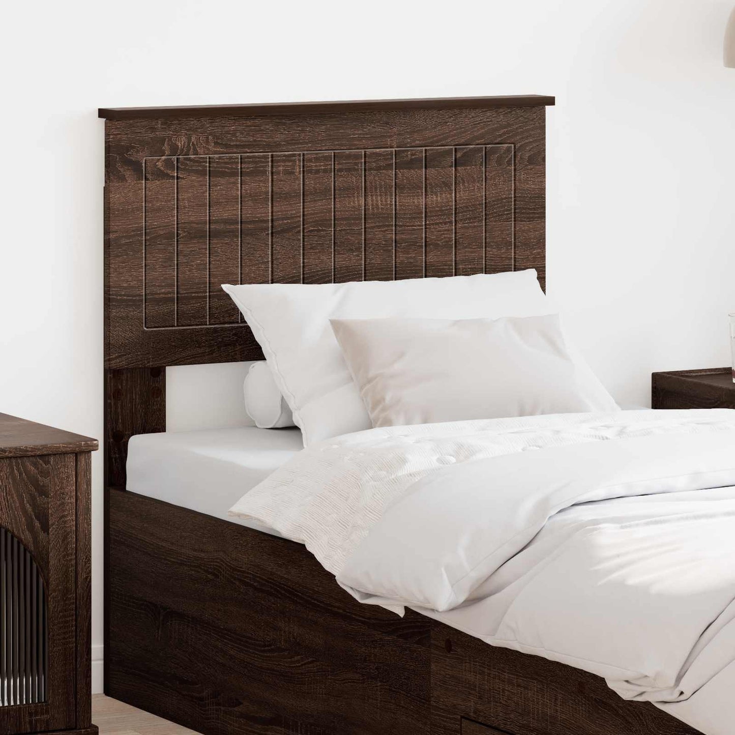 vidaXL Headboard Brown Oak Engineered wood