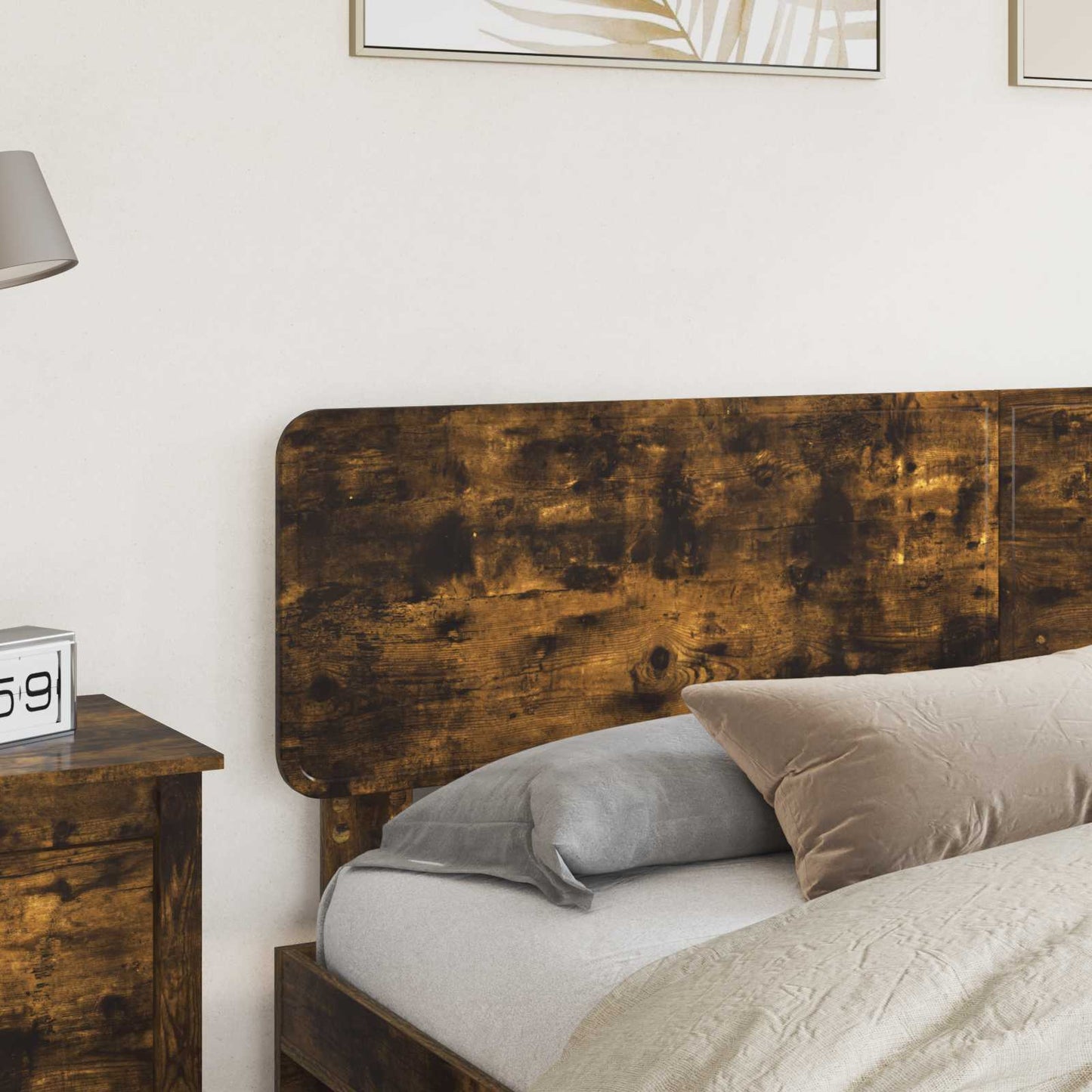 vidaXL Headboard Smoked Oak Engineered wood