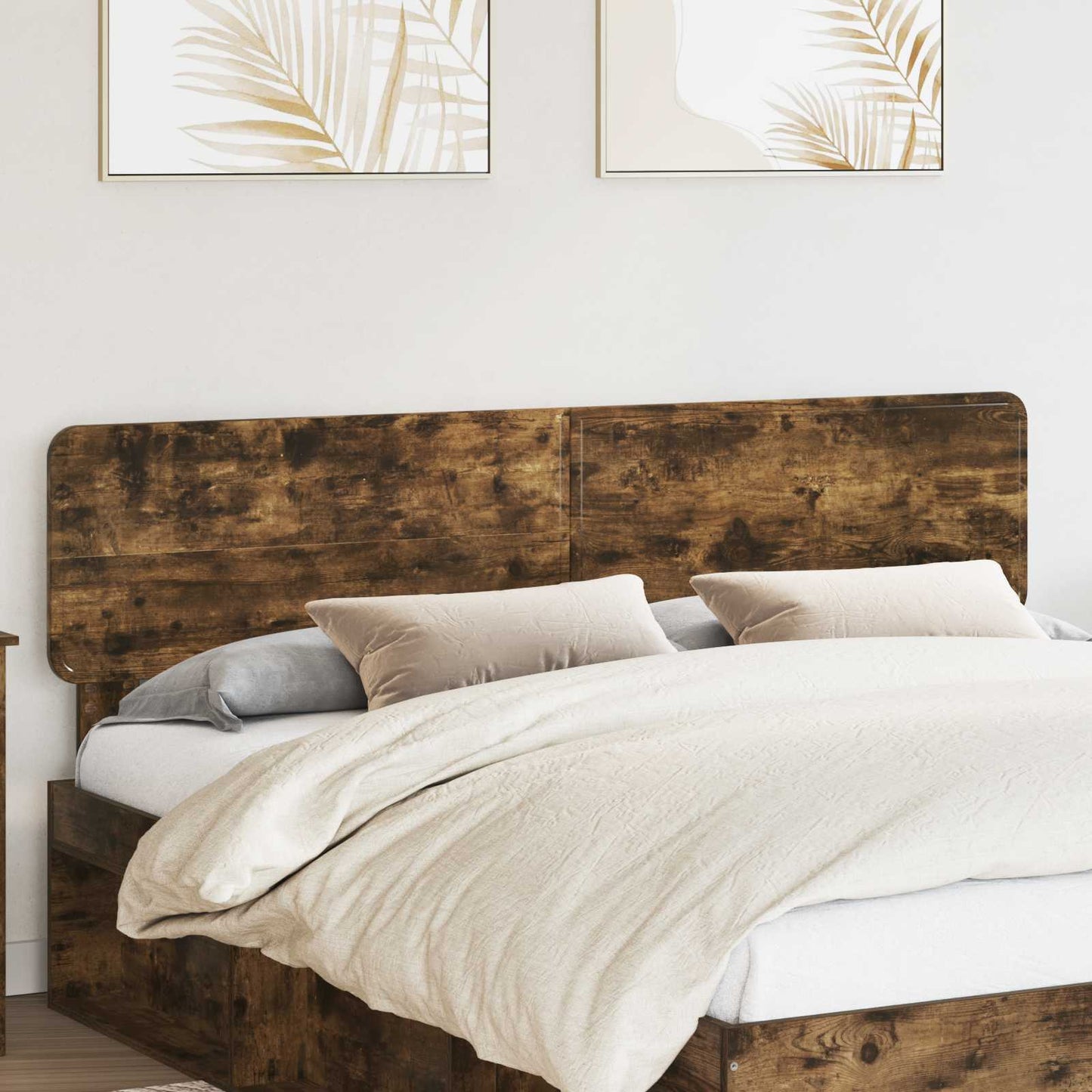 vidaXL Headboard Smoked Oak Engineered wood