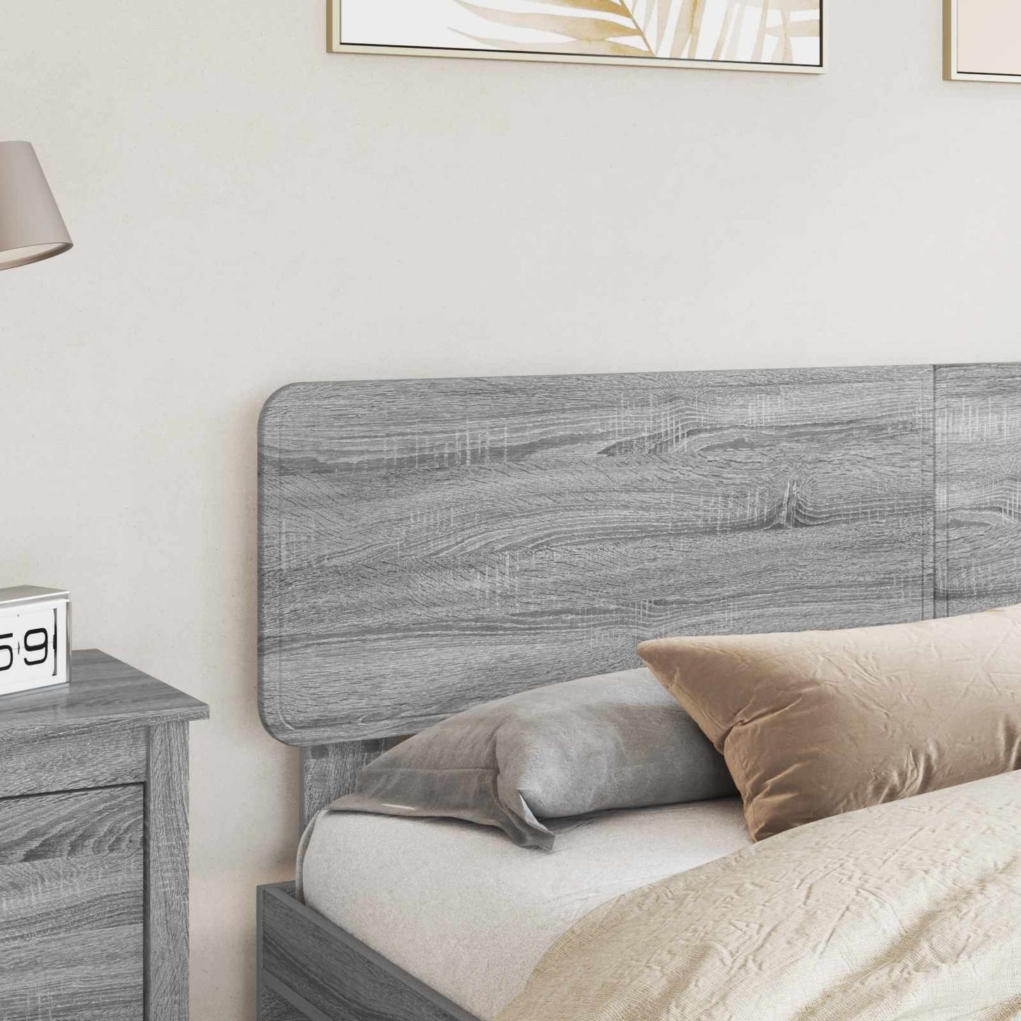vidaXL Headboard Grey Sonoma Engineered wood