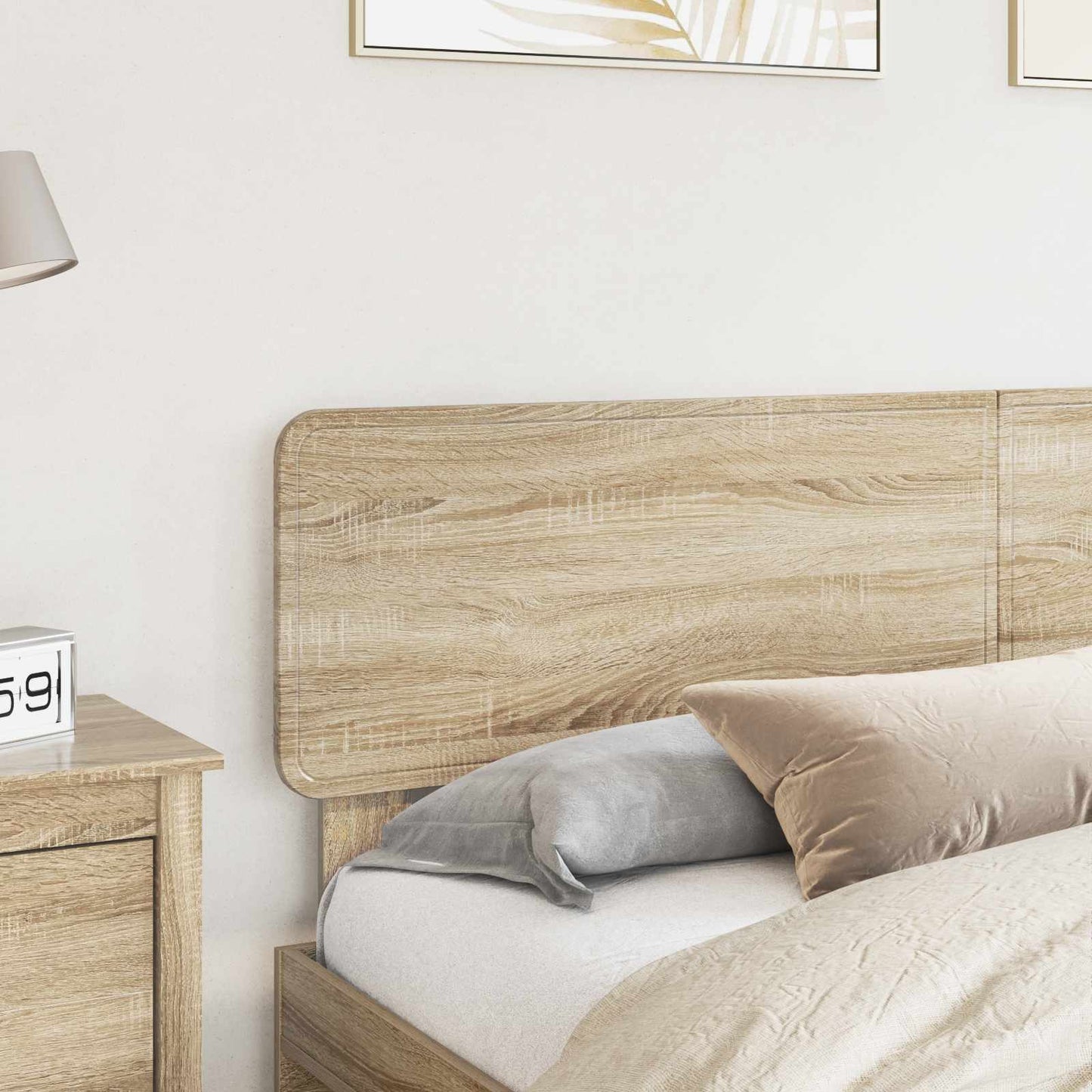 vidaXL Headboard Sonoma Oak Engineered wood