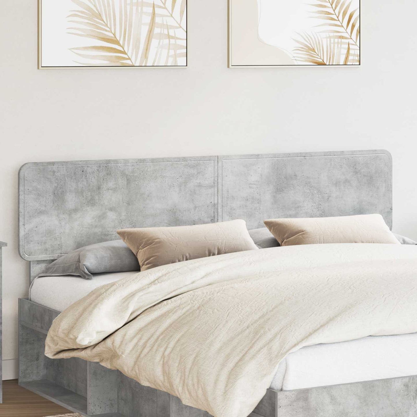 vidaXL Headboard Concrete Grey Engineered wood