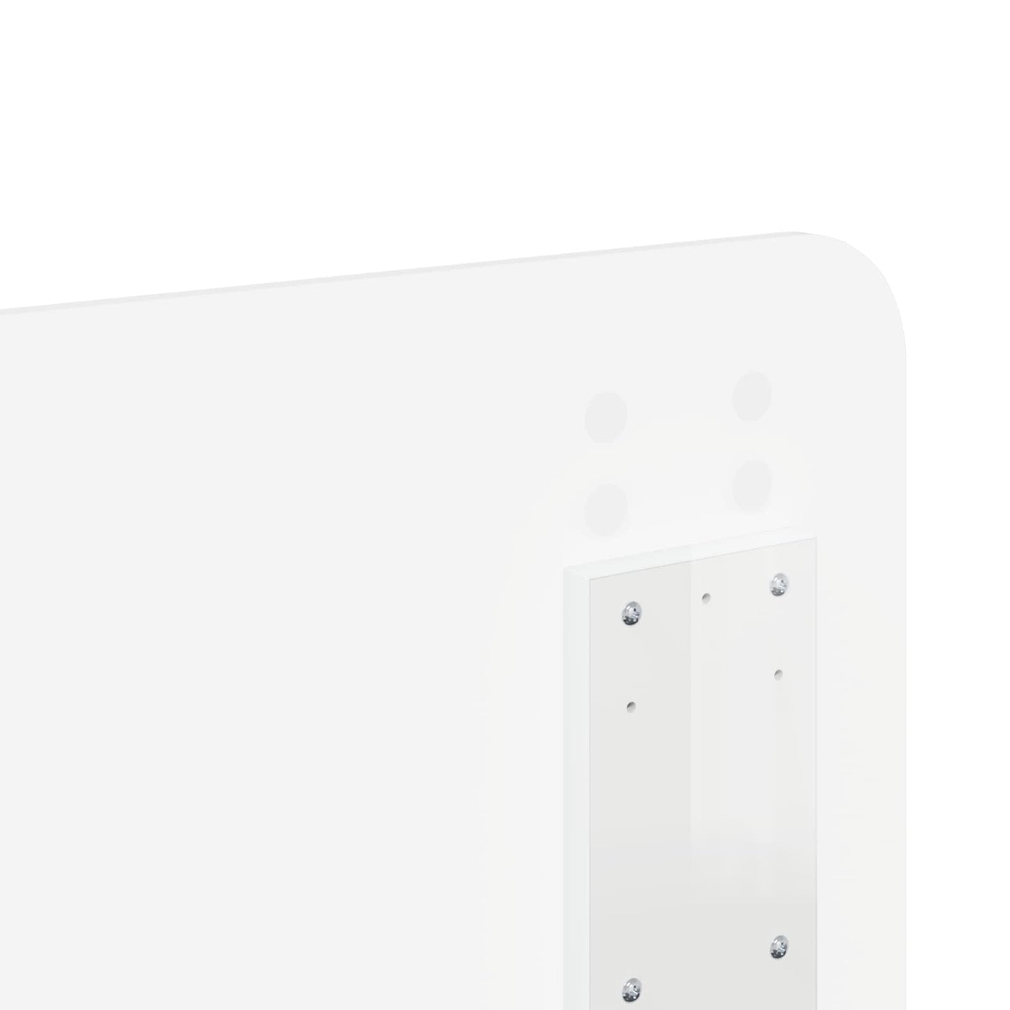 vidaXL Headboard Gloss White Engineered wood