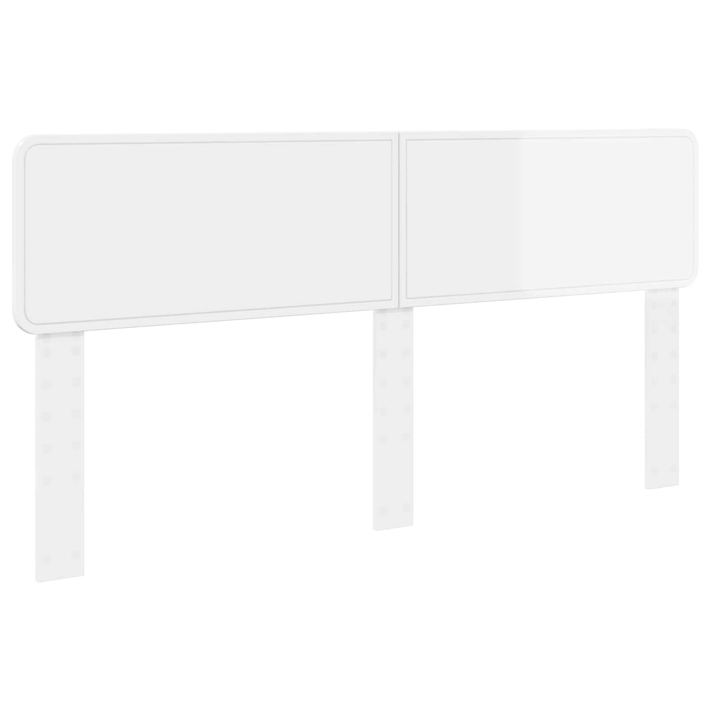 vidaXL Headboard Gloss White Engineered wood