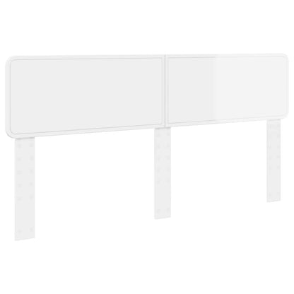 vidaXL Headboard Gloss White Engineered wood