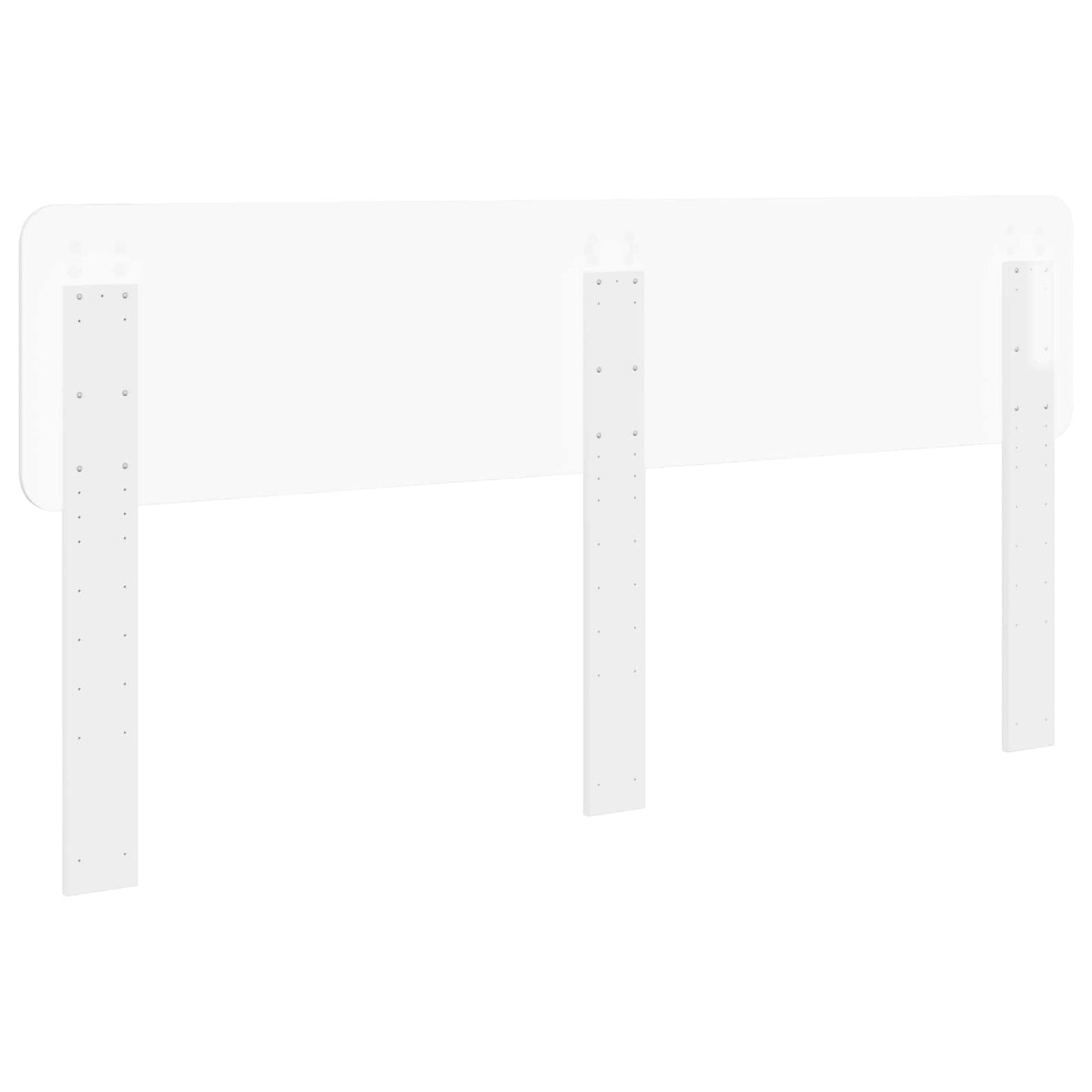 vidaXL Headboard Gloss White Engineered wood