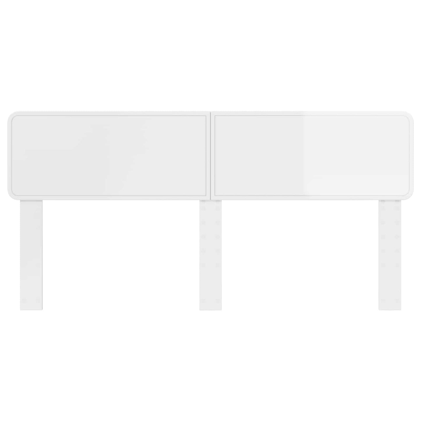 vidaXL Headboard Gloss White Engineered wood