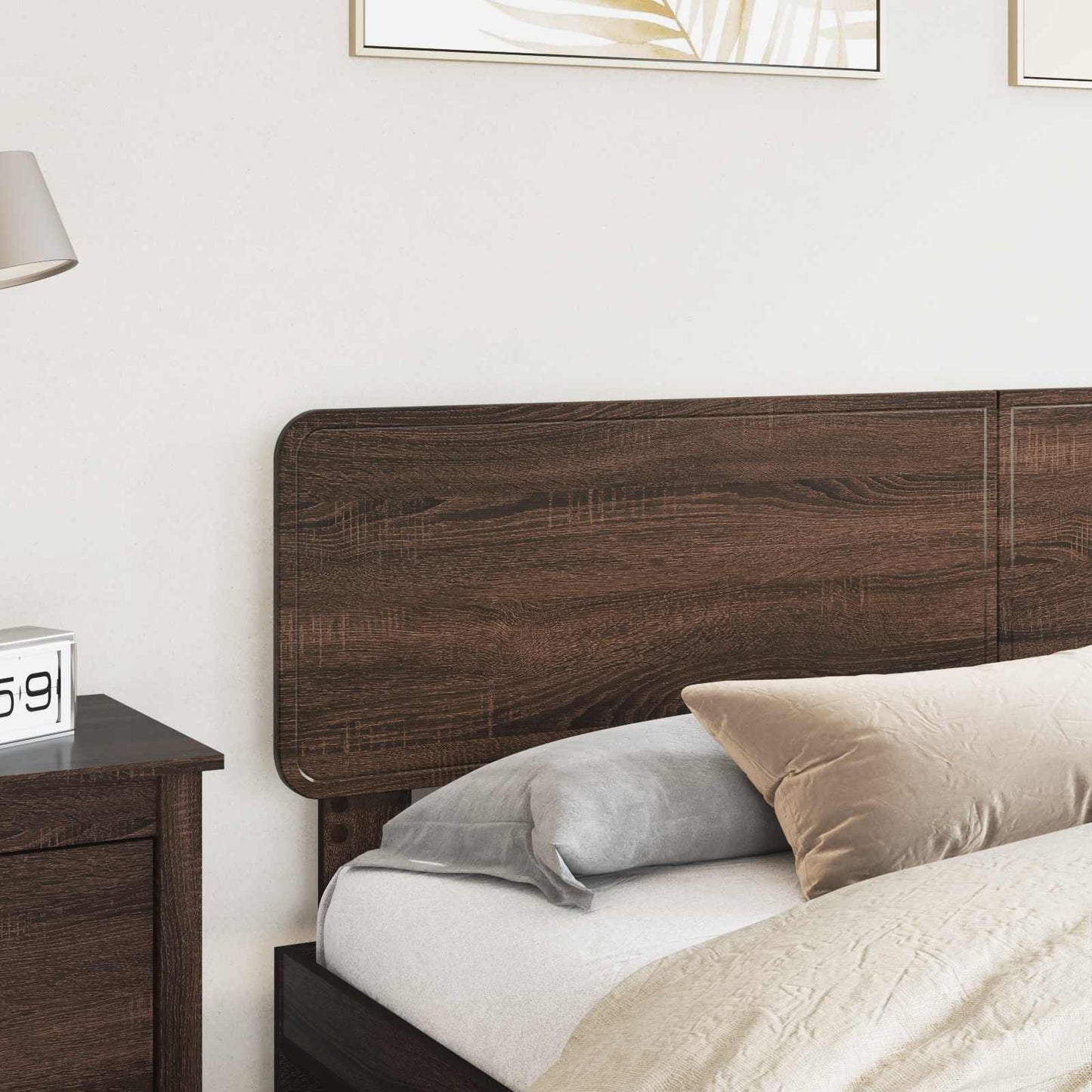 vidaXL Headboard Brown Oak Engineered wood