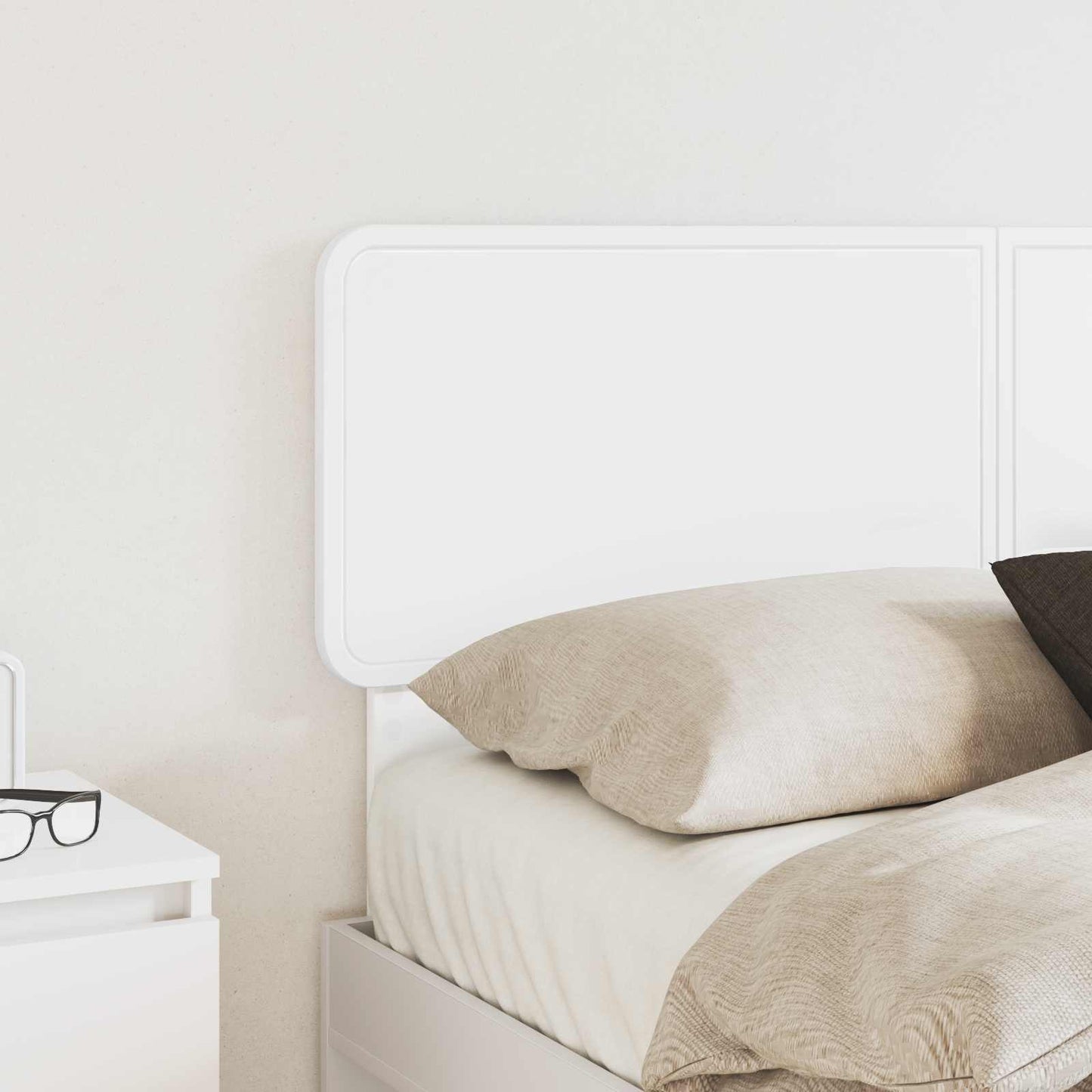 vidaXL Headboard White Engineered wood