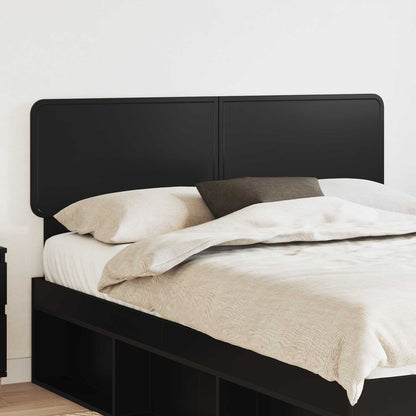 vidaXL Headboard Black Oak Engineered wood