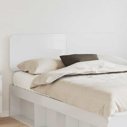 vidaXL Headboard Gloss White Engineered wood