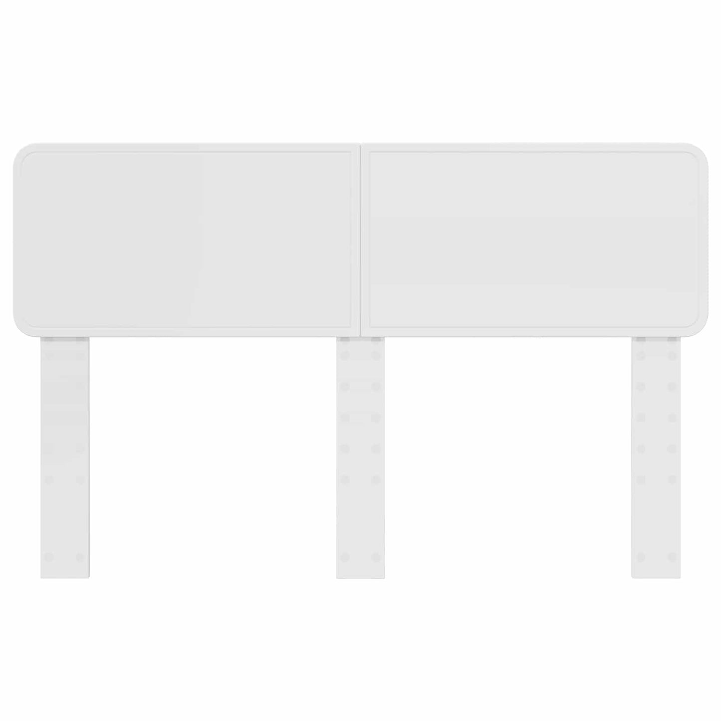 vidaXL Headboard Gloss White Engineered wood