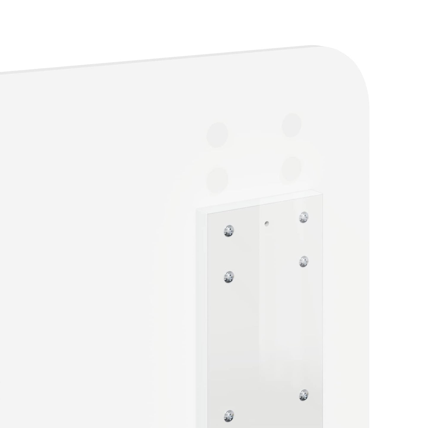 vidaXL Headboard Gloss White Engineered wood